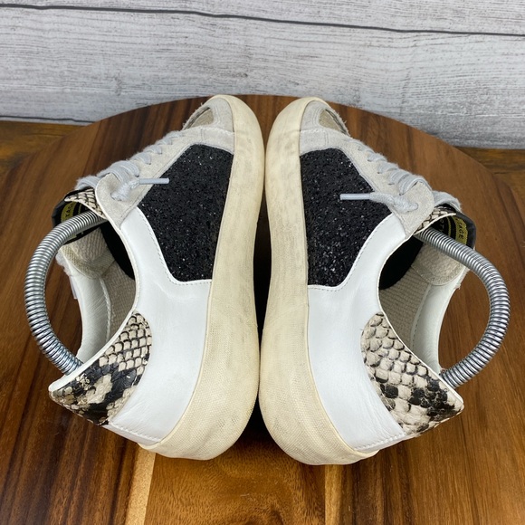 Vintage Havana Bonnie White Snake Multi Distressed Star Sneaker Women’s Size 8 - Picture 9 of 11